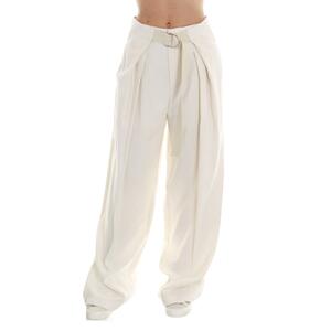 PANTALONE CON CINTURA PANNA
